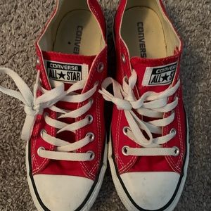 COPY - Red low top converse